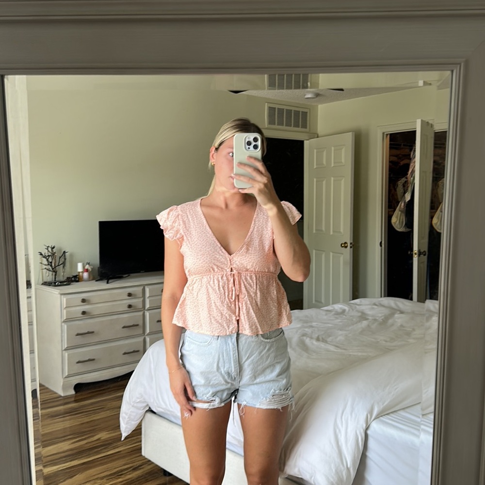 Pink Floral Top